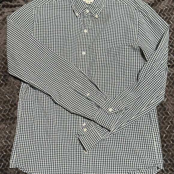 J.Crew Other - J. Crew Men's Blue & White Gingham Check Long Sleeve Button Up Shirt